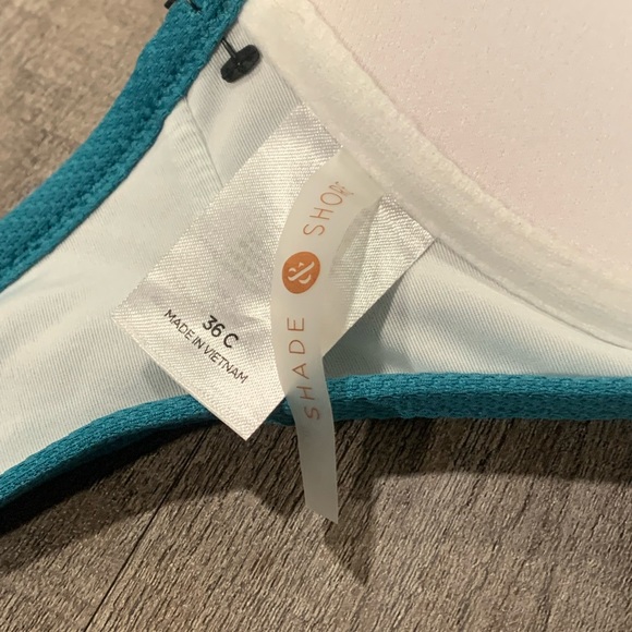 Teal swim suit top 36C - Picture 8 of 8